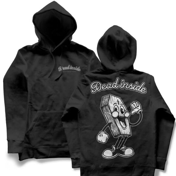 Dead Inside Pullover Black Hoodie 3XL Ink Poisoning Apparell - Picture 9 of 10